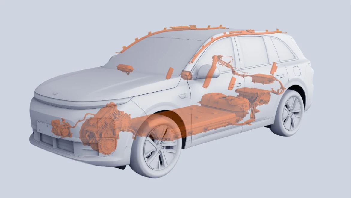 Li Auto: «Зоны разрезания кузова»