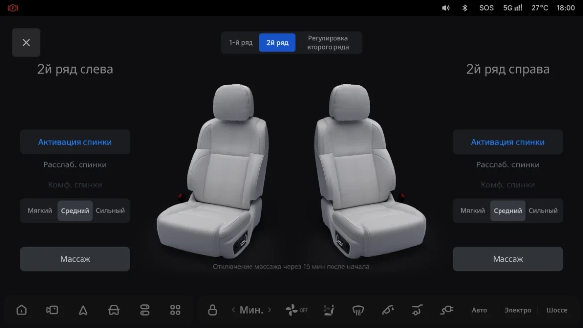 Li Auto: «Функция массажа сиденья»