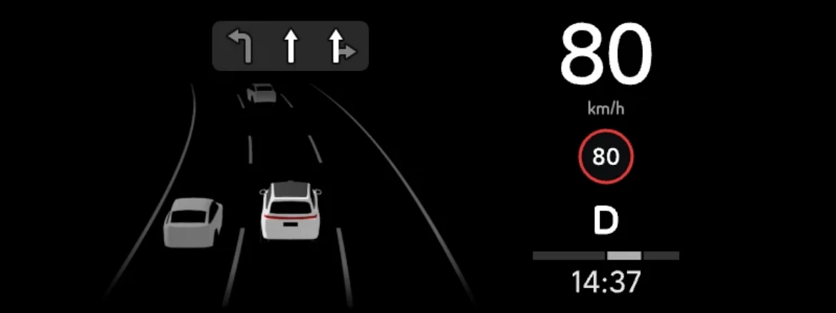 Li Auto: «Режимы интерфейса HUD»