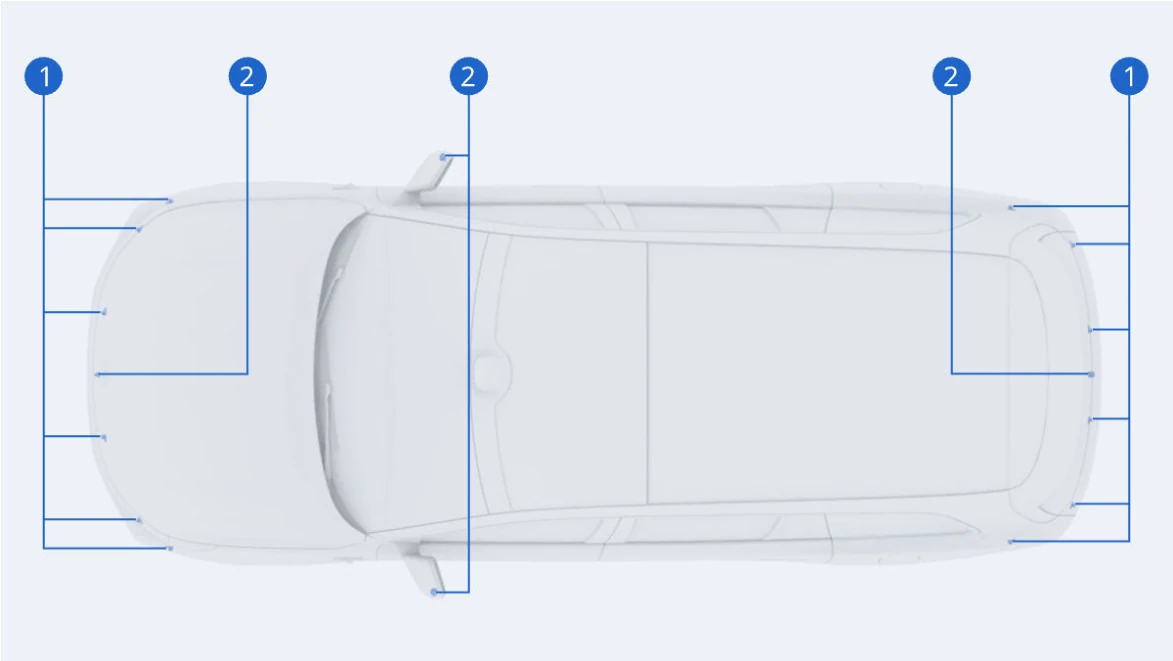 Li Auto: «Датчики системы интеллектуальной помощи при парковке»