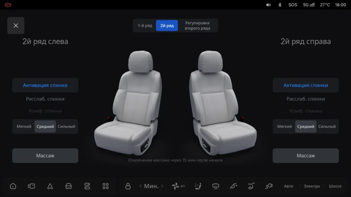 Li Auto: «Функция массажа сиденья»