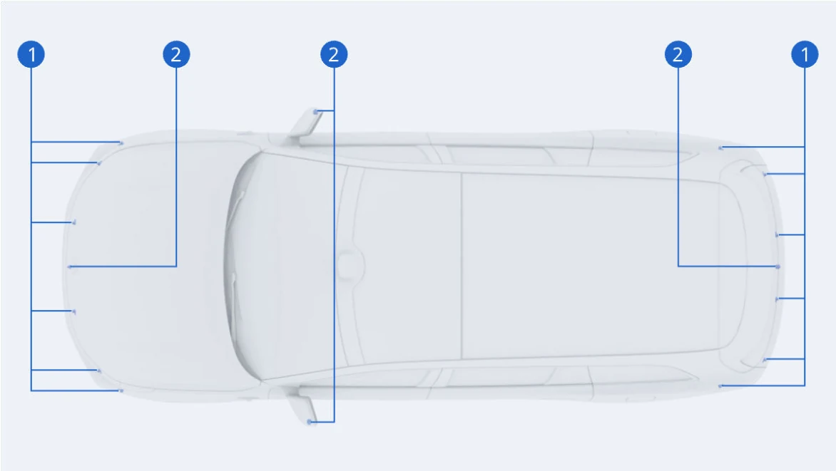 Li Auto: «Датчики системы интеллектуальной помощи при парковке»