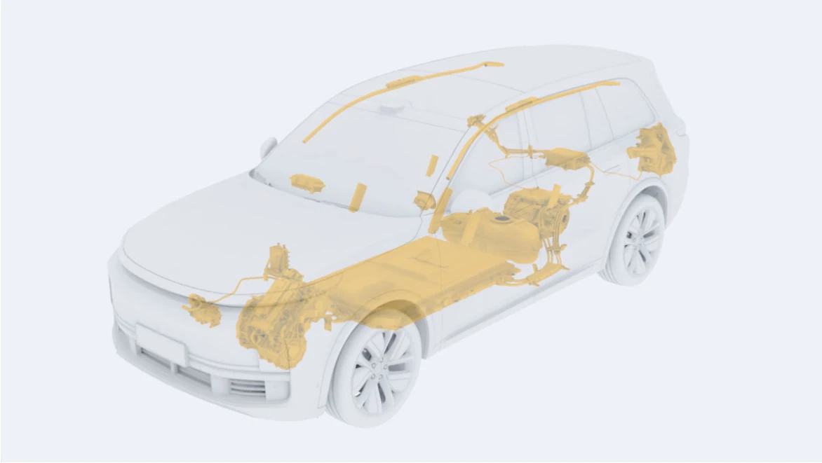 Li Auto: «Зоны разрезания кузова»