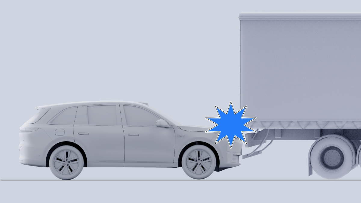 Необнаруженные задние части грузовых автомобилей