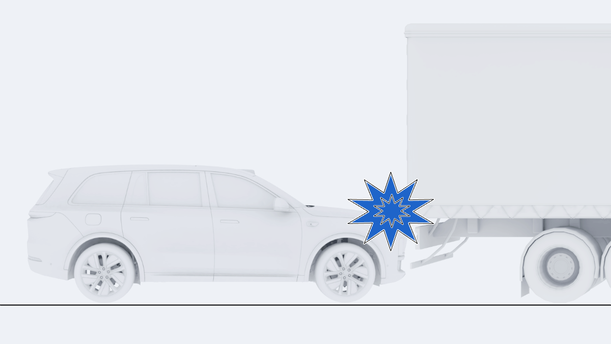 Необнаруженные задние части грузовых автомобилей