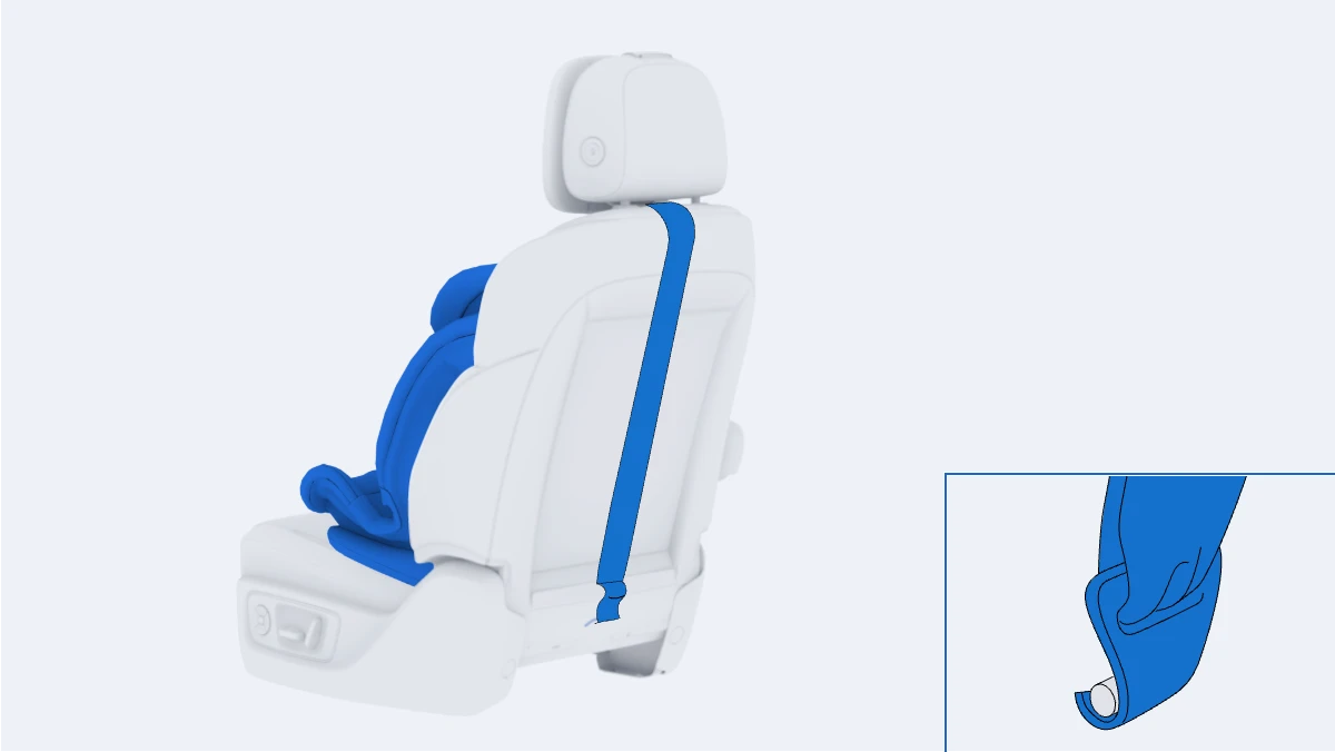Анкер для крепления ISOFIX с помощью верхней лямки на втором ряду сидений